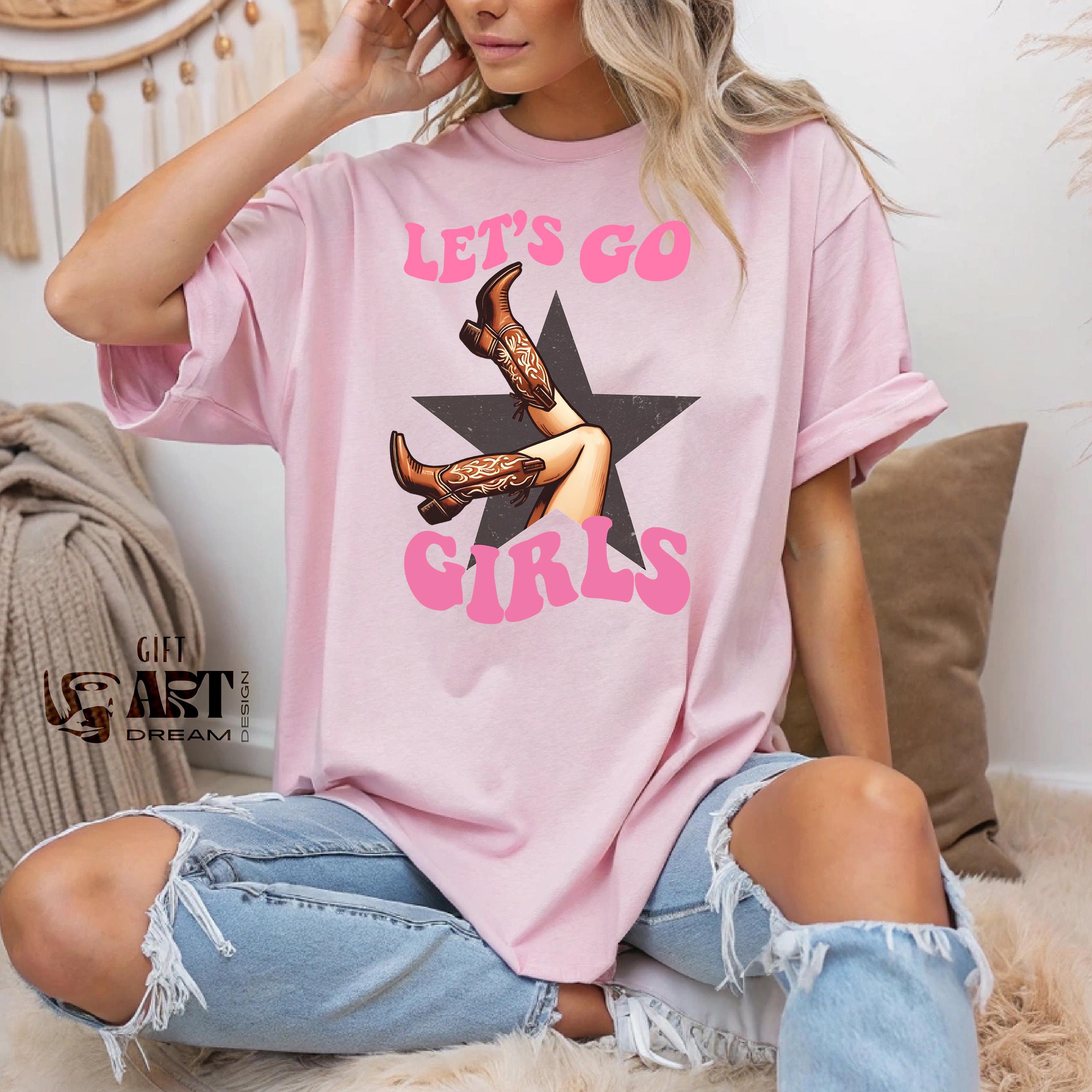 Let’s Go Girls Kids Shirt, Rodeo Graphic Tee for Girls, Western Country Style Toddler Shirt, Young Cowgirl Outfit, Cute Gift Idea